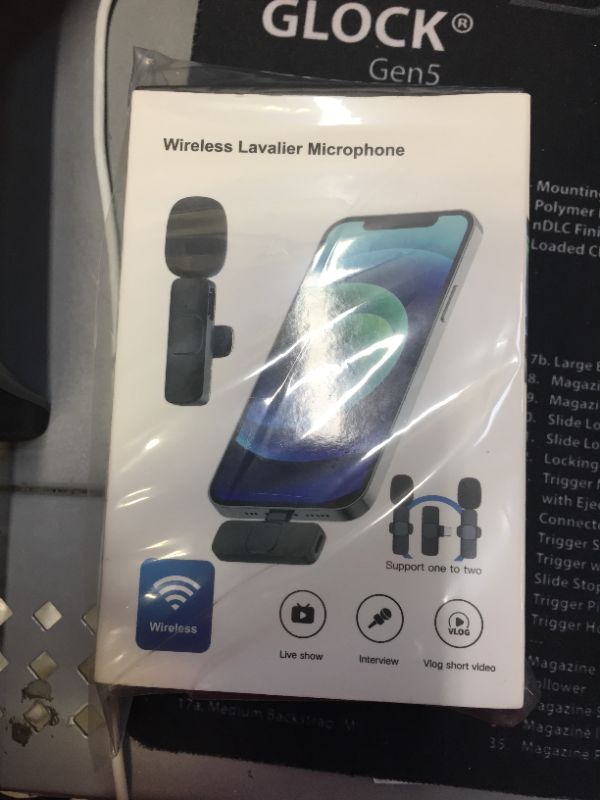 Photo 4 of Wireless Lavalier Microphone for iPhone, Plug-Play, Facebook Youtubers, Live Streaming, Vloggers, Interview, Video Recording, Noise Reduction, Auto Sync, Clip-on Lavalier Mic (No App or Bluetooth Needed)