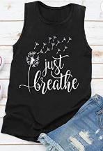 Photo 1 of LAIKITITE Women Graphic Print Tank Tees Casual Vest Tops Crewneck Sleeveless Tunic Summer Loose T Shirts SIZE LARGE
