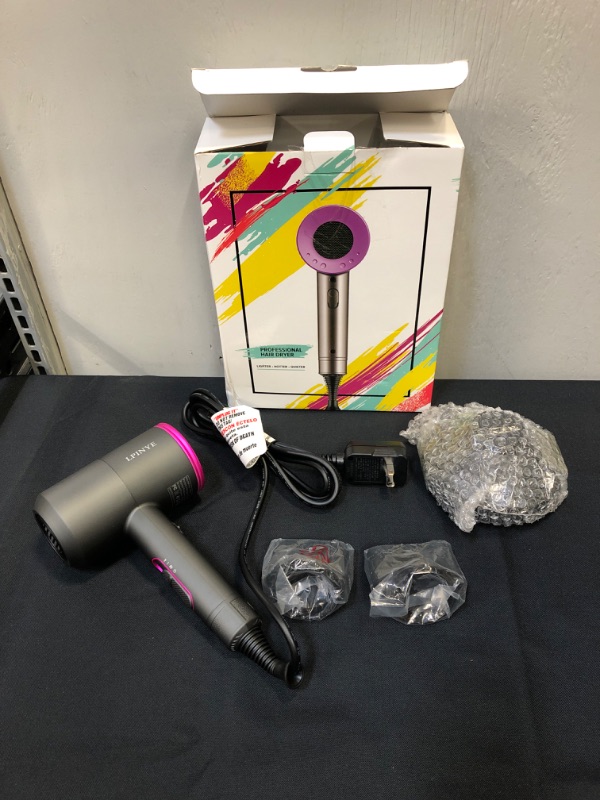 Photo 2 of 1800W Professional Hair Dryer with Diffuser Ionic Conditioning - Powerful, Fast Hairdryer Blow Dryer,AC Motor Heat Hot and Cold Wind Constant Temperature Hair Care Without Damaging Hair