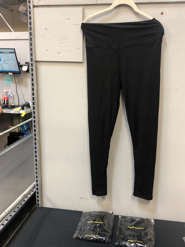 Photo 1 of 3 PK COTTON JOGGING PANTS, SIZE S/M, BLACK