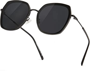 Photo 1 of Cyxus Polarized Cateye Sunglasses for Women Men Retro Round Large Vintage UV Protection Oversized Shades
Color: 10-matte Black 1203