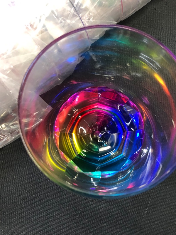 Photo 4 of 14oz and 22oz Rainbow Colored Acrylic Glasses, Set of 8 BPA Free
