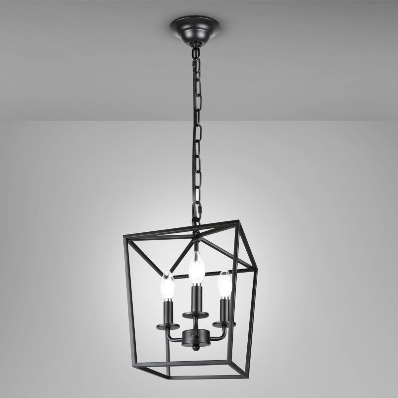 Photo 1 of Ascher 3 Lights Pendant Light Hanging Chandelier Lighting for Dining Room Kitchen Island E12 Base(Bulbs Not Included)
