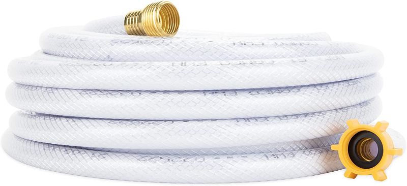 Photo 1 of Camco TastePURE Drinking Water Hose for RV, 50 Feet, White (22753)
