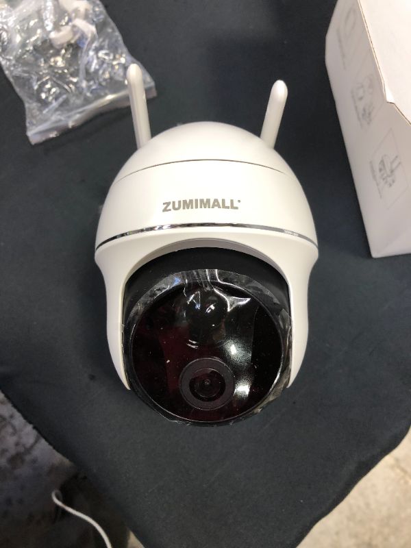 Photo 2 of 2K Security Camera Outdoor Wireless WiFi with 360° PTZ, ZUMIMALL Battery Powered Wireless Cameras for Home Surveillance, Spotlight & Siren/PIR Detection/3MP Color Night Vision/2-Way Talk/IP66/Cloud/SD
