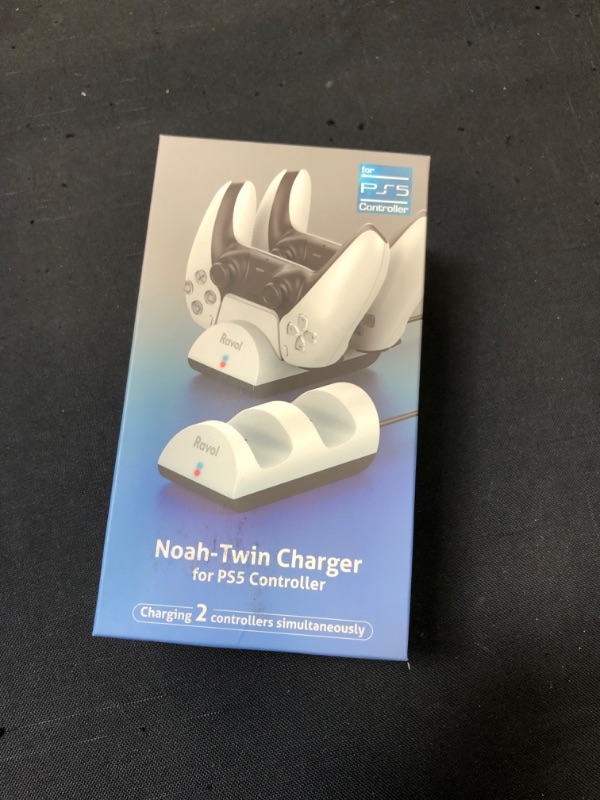Photo 1 of Ravol PS 5 Controller Charging Station, Charging Dock Station for Playstation 5 Controller, Fast Charging Dock with LED Indicator (Controllers Not Included)
