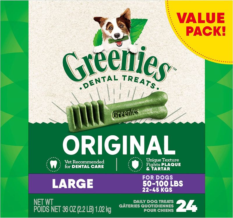 Photo 1 of   exp 9/22 GREENIES Original Large Dog Natural Dental Treats (50 -100 lb. dogs)