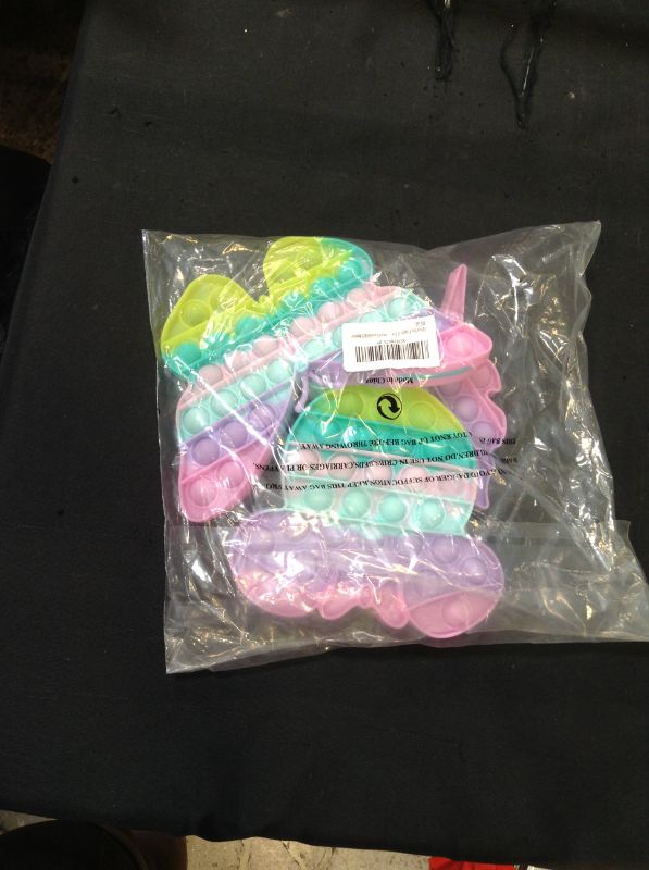 Photo 1 of Aucma 3 Pack Pop Toy, Popper Push Squeeze Sensory Bubble Anxiety Stress Relief Pops Popet Popers Kid Girls
