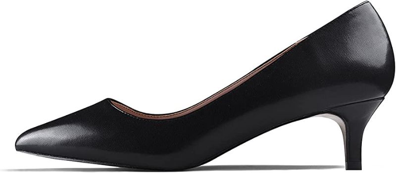 Photo 1 of GENSHUO Womens Kitten Heels Pumps,Classic 2 Inch Low Heel Slip On Closed Pointed Toe Pumps Office Work Dress Pump Shoes---SZIE 10---
