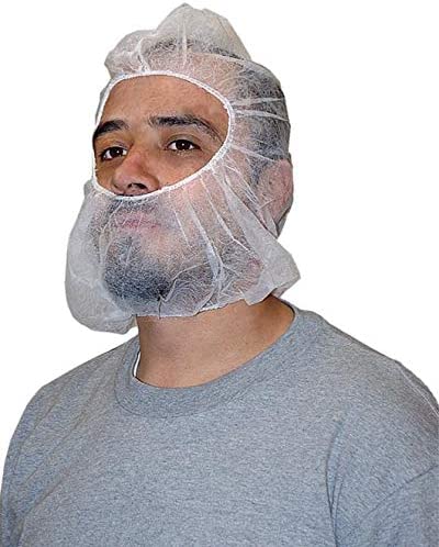 Photo 1 of 100 Pack Disposable Bouffant Hoods Caps Polypropylene Hair Net White
