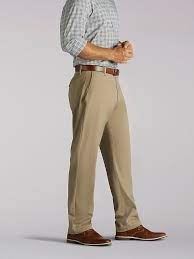 Photo 1 of MEN’S EXTREME COMFORT RELAXED PANTS IN KHAKI, Size 42 x 34
