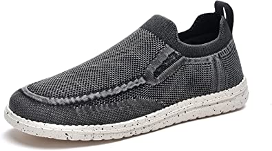 Photo 1 of HONCAN Men's Slip on Loafer Shoes Casual Washed Knit Walking Sneakers, Size 12.5
