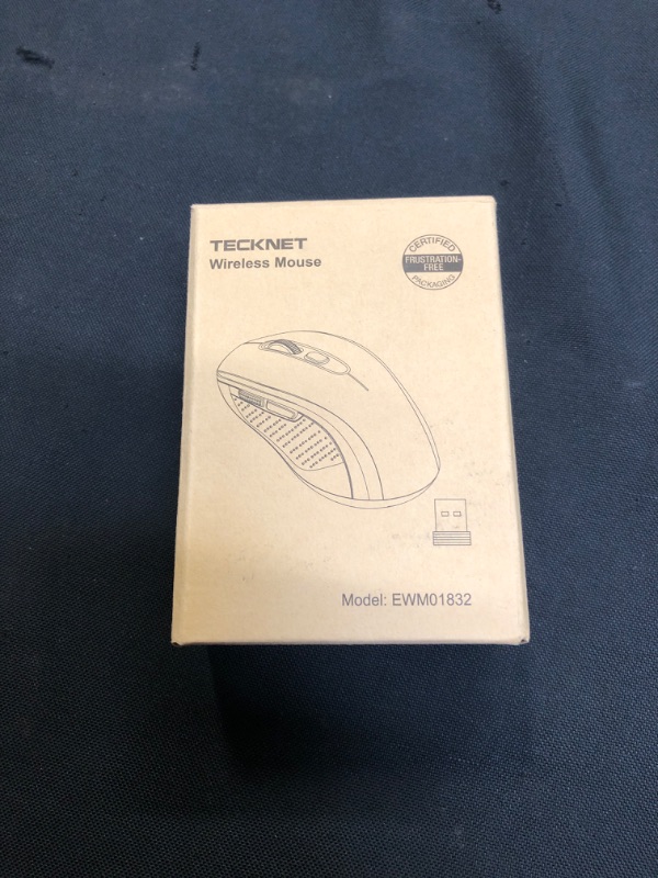 Photo 2 of Bluetooth Wireless Mouse, TECKNET 3 Modes Bluetooth 5.0 & 3.0 Mouse 2.4G Wireless Portable Optical Mouse with USB Nano Receiver, 2400 DPI for Laptop, MacBook, PC, Windows, Android, OS System (Black)
