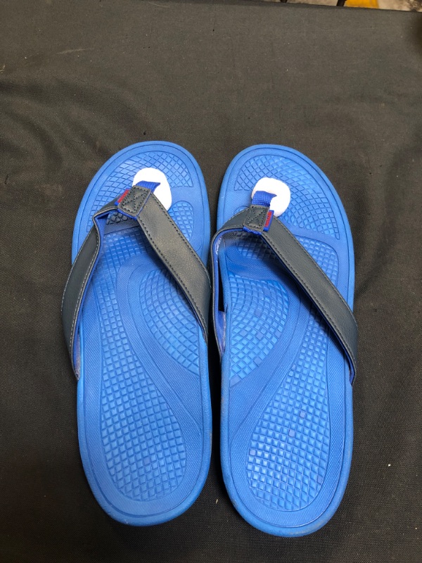 Photo 2 of Everhealth Orthotic Flip Flop Sandals with Arch Support for Plantar Fasciitis Flat Feet Heel Pain Relief, Ultra-Soft Shock Absorbing & Slip-Resistant Stylish Beach Toe-Post Sandal Flip-Flop. SIZE 44, MENS 11
