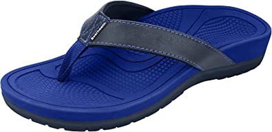 Photo 1 of Everhealth Orthotic Flip Flop Sandals with Arch Support for Plantar Fasciitis Flat Feet Heel Pain Relief, Ultra-Soft Shock Absorbing & Slip-Resistant Stylish Beach Toe-Post Sandal Flip-Flop. SIZE 44, MENS 11
