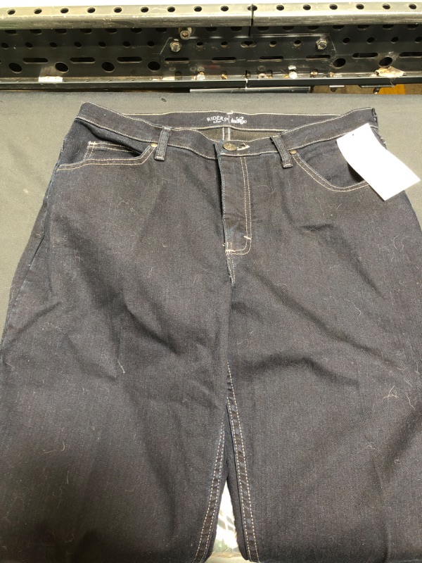 Photo 2 of Riders by Lee Indigo Women's Classic-Fit Straight-Leg Jean. SIZE 16 L 
