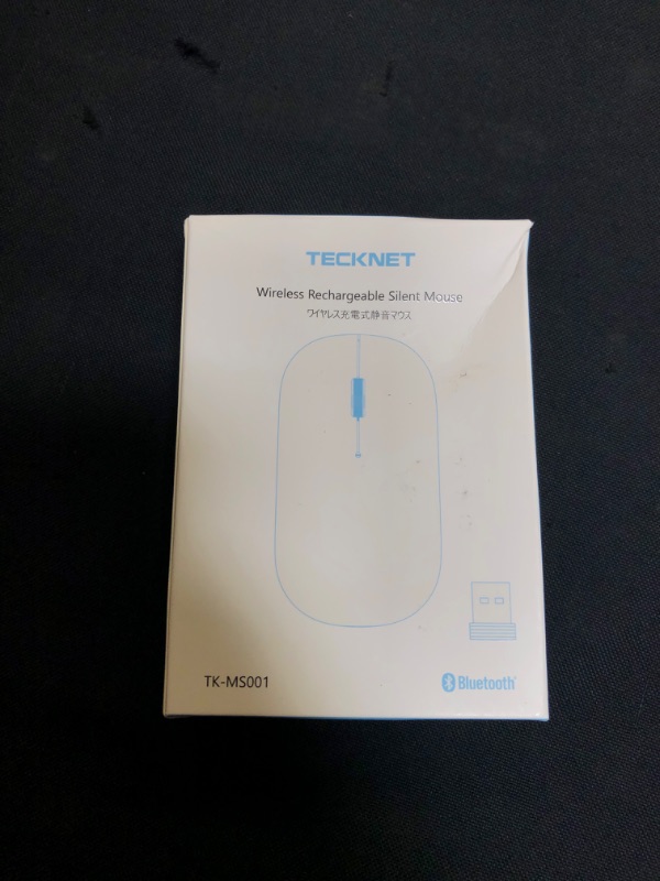 Photo 2 of TECKNET Rechargeable Bluetooth Mouse for MacBook Pro/iPad/Laptop/Windows, Slim Silent Wireless Mouse Bluetooth 5.0/3.0 2.4G Portable Optical Cordless Mice with USB Receiver 4 Adjustable DPI
