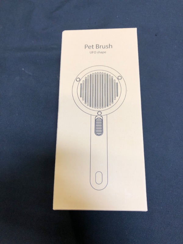 Photo 2 of ZENZAL Pet Grooming Brush for Indoor Cats or Dogs, Cat Brush for Shedding and Massaging, Cat Hair Brush for Cat Grooming Supplies (White)
