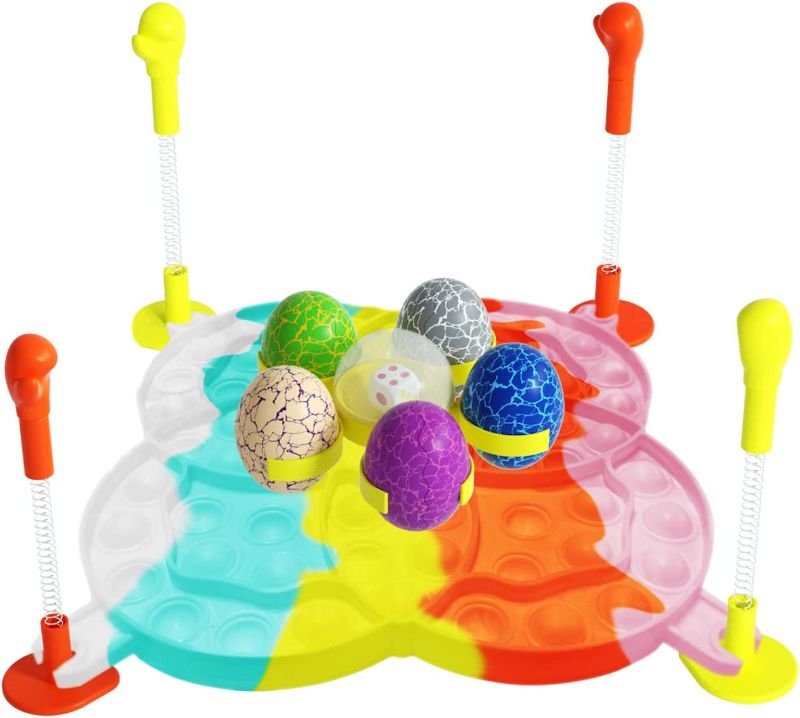 Photo 1 of Kids Toys Pop Its Dinosaur Eggs Games Easter Toys Games for Boys Girls Gifts It Party Favors for Kids Adults Autism ADHD Stress Relief, Silicone Push Bubble Sensory Toys
