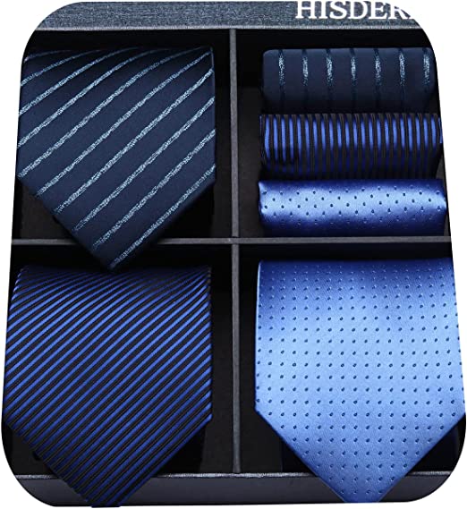 Photo 1 of Lot 3 PCS Neckties for Men Classic Business Collection Ties and Pocket Square Sets with Gift Box Silk Tie & Handkerchief
SIZE: ONE SIZE