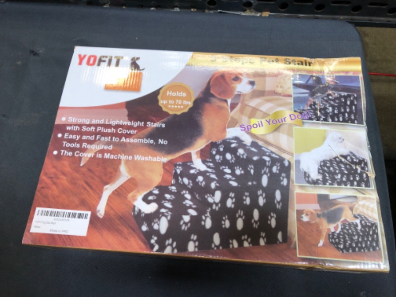 Photo 2 of YOFIT Doggy Steps - Non-Slip 3 Steps Pet Stairs,Holds Up to 70 lbs
