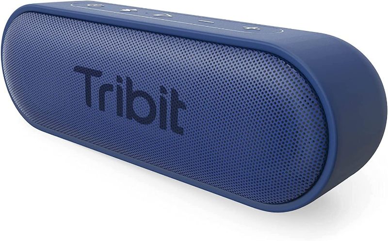 Photo 1 of Tribit XSound Go Bluetooth Speaker with 16W Loud Sound & Rich Bass, 24H Playtime, IPX7 Waterproof, Wireless Stereo Pairing, USB-C, Portable Wireless Speaker for Home, Outdoors, Travel (Blue)
