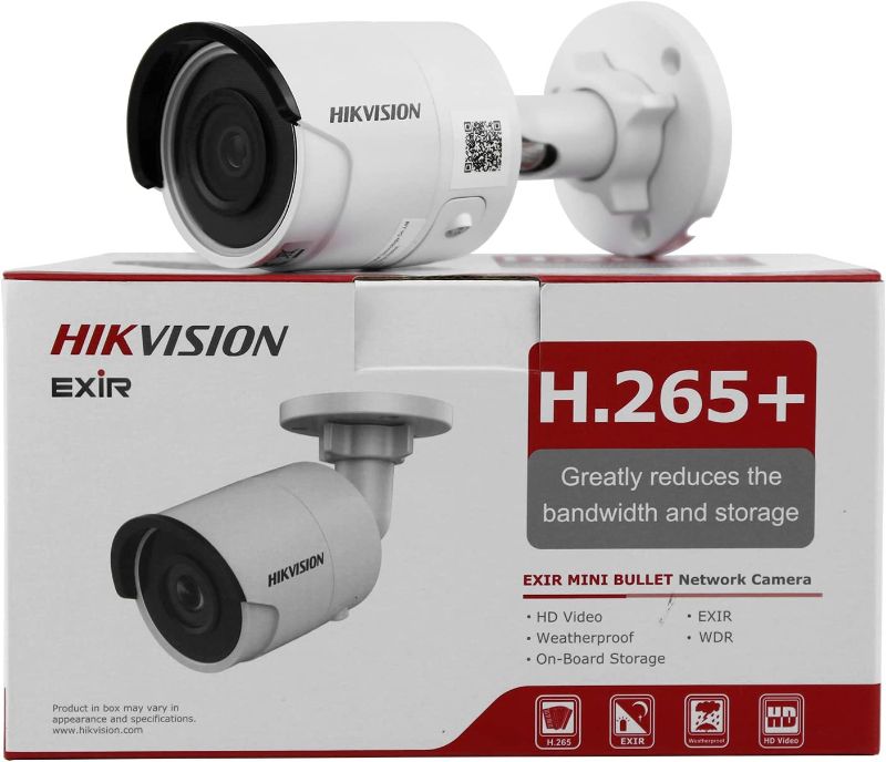 Photo 1 of HIKVISION DS-2CD2085FWD-I 8MP IP Camera(12 VDC & PoE IP67 30m IR Built-in SD Slot H.265 3D DNR Motion Detection)
used