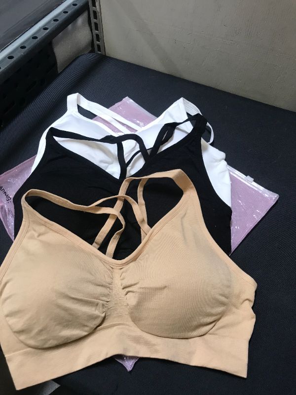 Photo 1 of AKAMC Sports Bra for Women,Criss-Cross Back Padded Strappy Sports Bras Medium Support Yoga Bra with Removable Cups
XXL