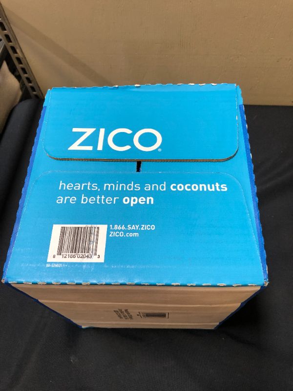 Photo 3 of Zico 100% Coconut Water Drink - 12 Pack, Natural Flavored - No Sugar Added, Gluten-Free - 500ml / 16.9 Fl Oz - Supports Hydration with Five Naturally Occurring Electrolytes - Not from Concentrate
EXP SEP 10 2022