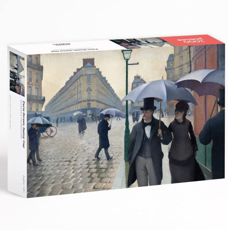 Photo 1 of Zigzag Puzzles - Paris Street Rainy Day, Gustave Caillebotte - 1000 Piece Jigsaw Puzzle for Adults - Fine Art Puzzle - Artwork Gift
