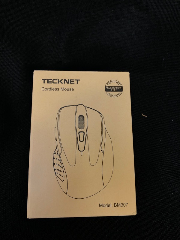 Photo 2 of Wireless Mouse, TECKNET Pro 2.4G Ergonomic Wireless Optical Mouse with USB Nano Receiver for Laptop,PC,Computer,Chromebook,Notebook,6 Buttons,24 Months Battery Life, 2600 DPI, 5 Adjustment Levels
