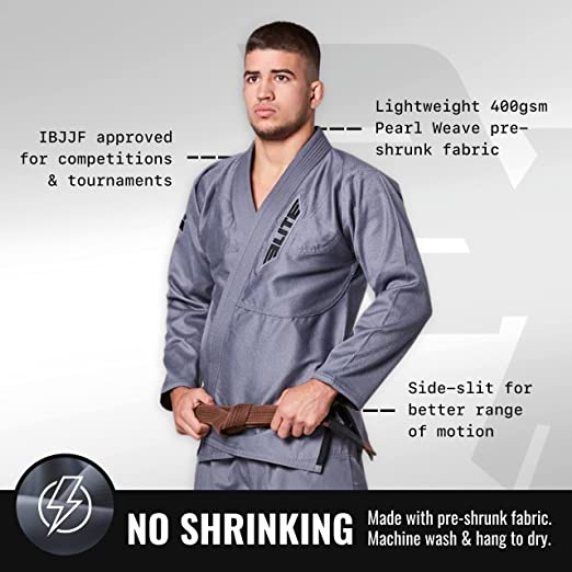 Photo 1 of Elite Sports 2022 BJJ GI for Men IBJJF Kimono BJJ Jiu Jitsu GI W/Preshrunk Fabric (See Advance Sizing Guide). SIZE 3
WHITE BELT