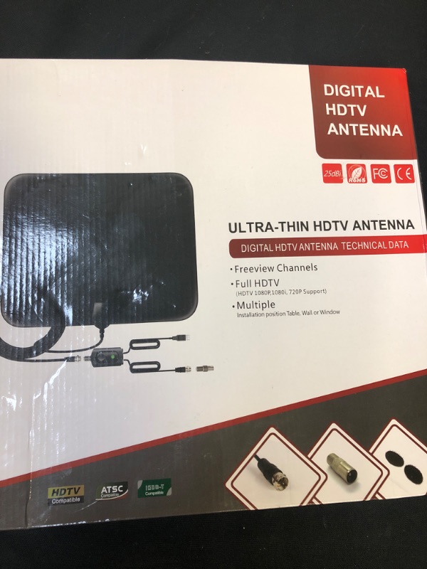 Photo 2 of Digital HDTV Antenna 320 Mile Long Range, Indoor Outdoor Antenna Support 4K 1080p Fire TV and All Television Smart TV Antenna for Local Channels HD Antenna with Amplifier Signal Booster