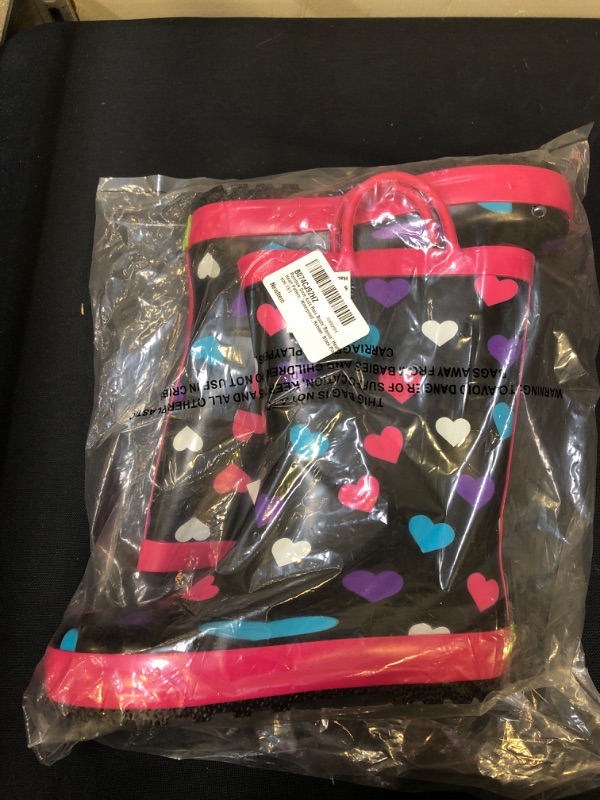 Photo 2 of Rainbow Daze Rain Boots for Kids,Printed All Weather Boots,100% Rubber Boots with Handles,Toddler size 7 to Kids size 3
SIZE 11-12, LITTLE KID 