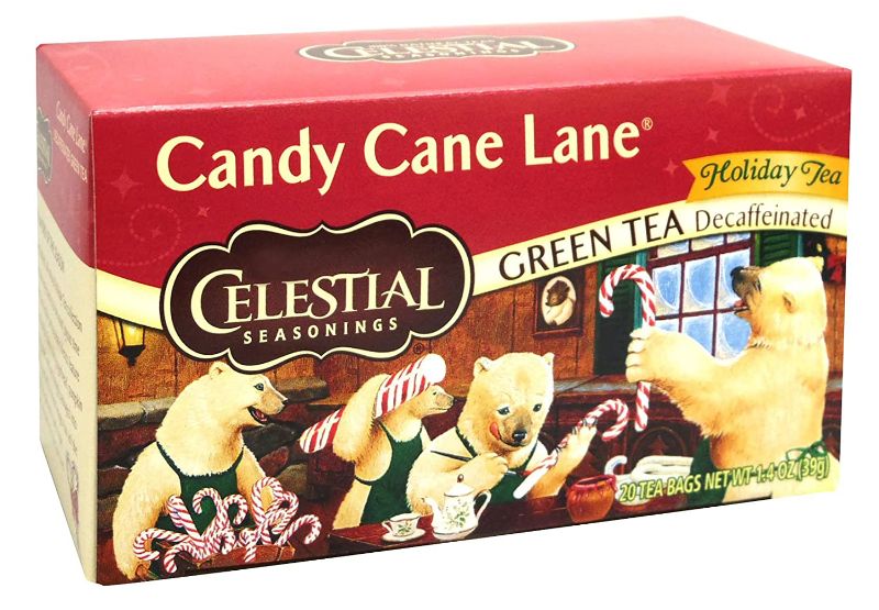 Photo 1 of Celestial Seasonings Candy Cane Decaf Green Tea Bags, 20 ct - 6 pack bb 10 12 2023
