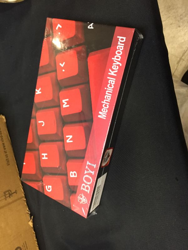 Photo 2 of BOYI Wired 60% Mechanical Gaming Keyboard,Mini RGB Cherry MX Switch PBT Keycaps NKRO Programmable Type-C Keyboard for Gaming and Working (Black Red Rose Color,Cherry MX Red Switch)--- factory sealed --- 
