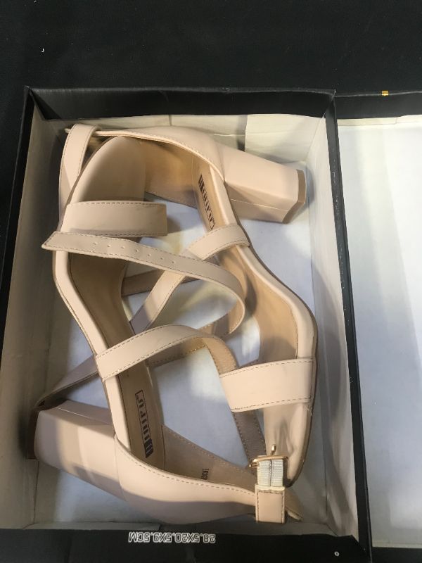 Photo 1 of NUDE NUBUCK HEELS SIZ 8