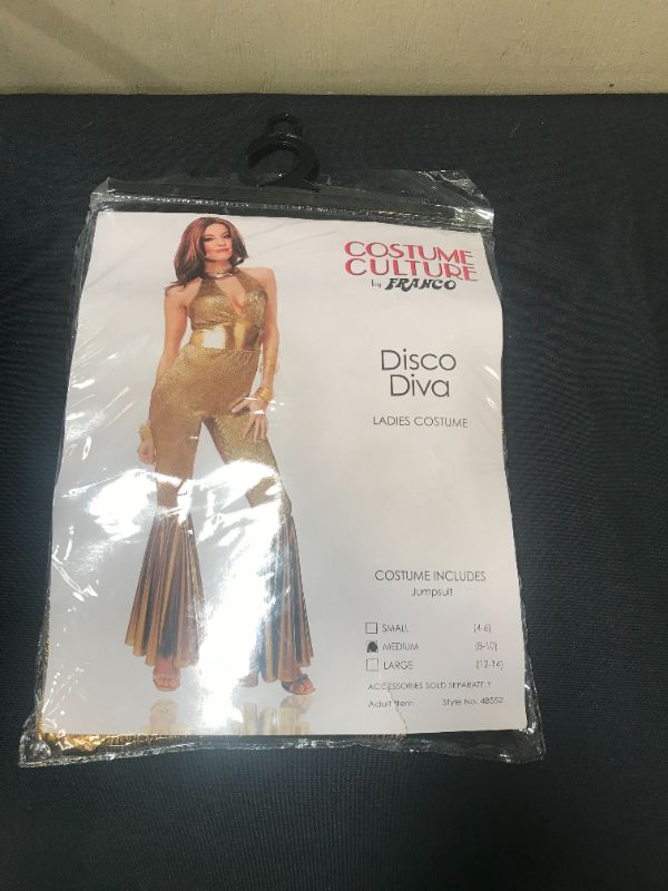 Photo 2 of Costume Culture Women's Disco Diva Gold Costume
MEDIUM