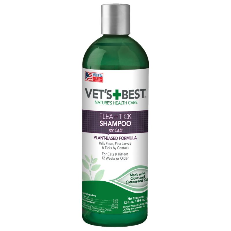 Photo 1 of 12 Oz Vets Best Flea & Tick Shampoo for Cats