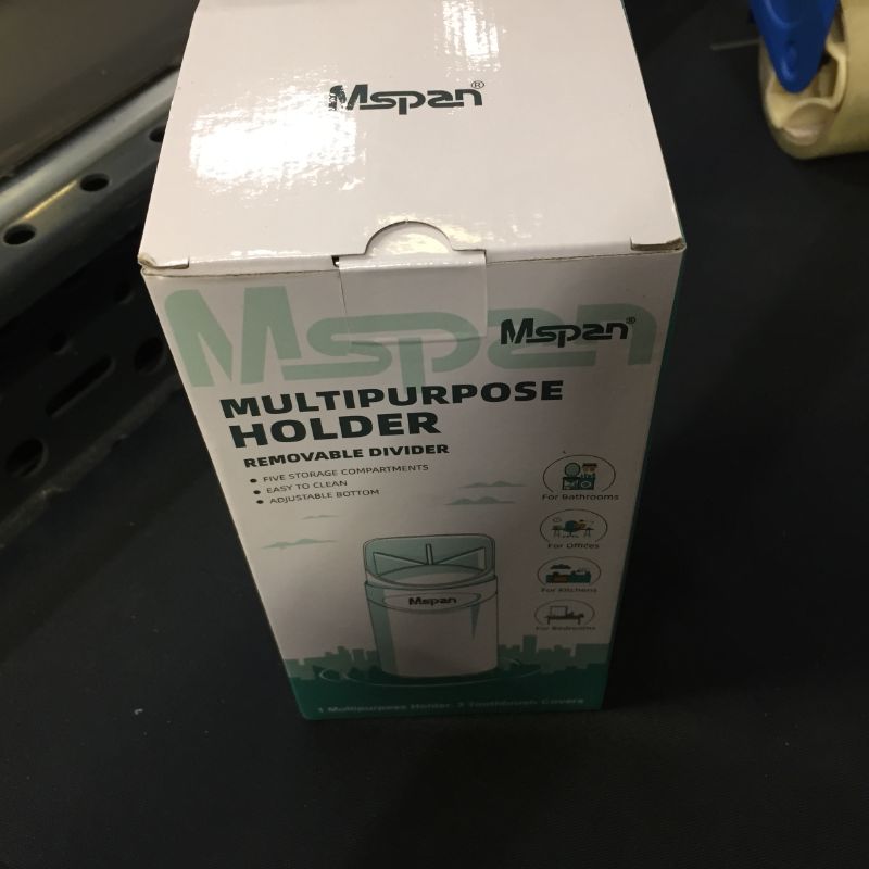 Photo 1 of Mspan Electric Toothbrush Holder for Bathroom: Toothbrush Toothpaste Organizer Stand Counter Caddy Storage Bath Accessories Set Cool Stuff Matte Black
--- factory sealed --- 