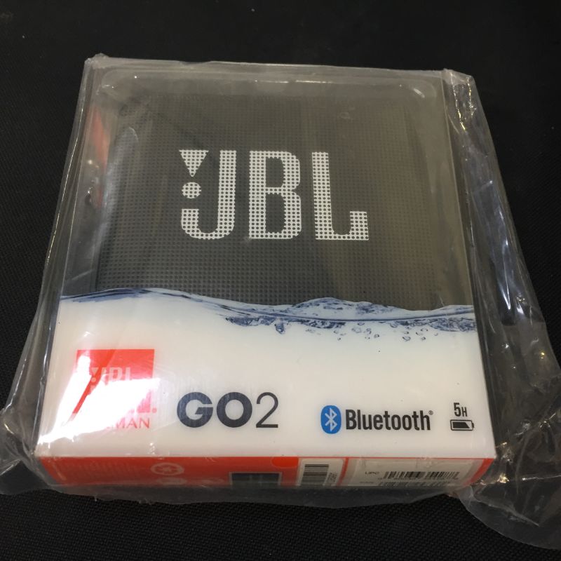 Photo 3 of JBL GO2 - Waterproof Ultra-Portable Bluetooth Speaker - Black
--- factory sealed --- 