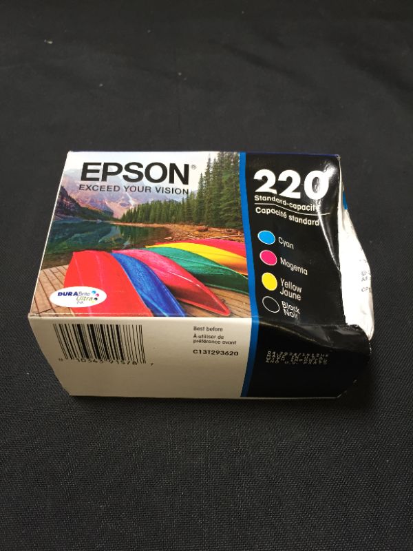 Photo 2 of Epson T220120-BCS DURABrite Ultra Black & Color Combo Pack Standard Capacity -Cartridge -Ink (WF-2760, WF-2750, WF-2660, WF-2650, WF-2630, XP-424, XP-420, XP-320),Black and Color Combo Pack