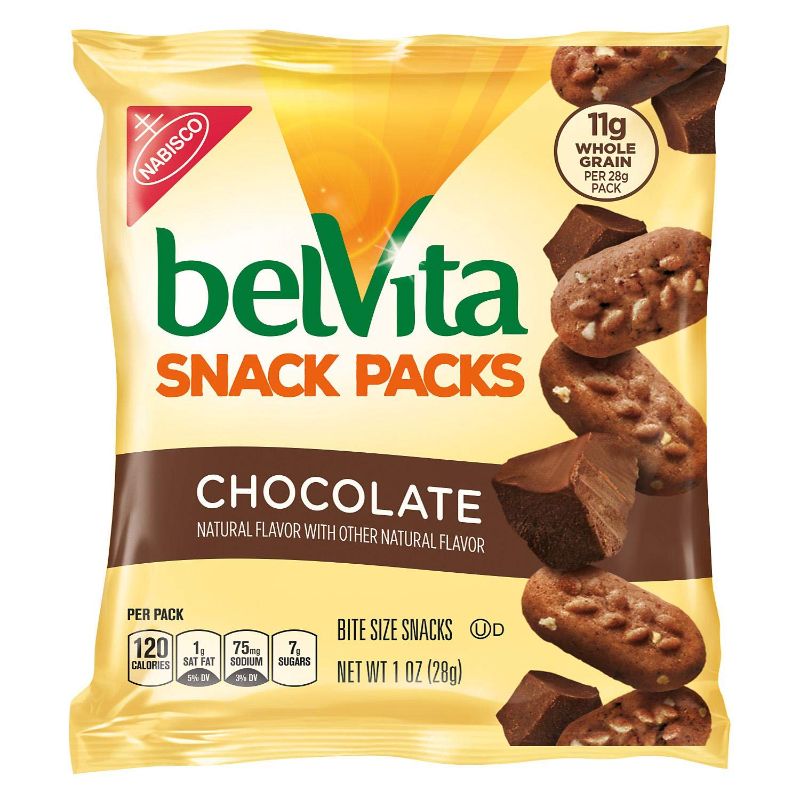 Photo 1 of Belvita Breakfast Biscuits Bite-Size Snack Variety Packs, --- Pack Of  6 --- Flavor Chocolate -- factory sealed, open for photos ---- 
