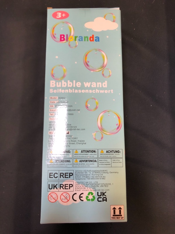 Photo 3 of Bloranda 12 Pack 15'' Bubble Wands Bulk - Large Bubble Wand | Umbrella Big Bubble Wand 3 Colors Bubble Wand Party Favors Summer Toys Outdoor Play Toys Birthday Party