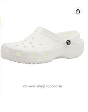 Photo 1 of Crocs Unisex-Adult Classic Clogs (white)