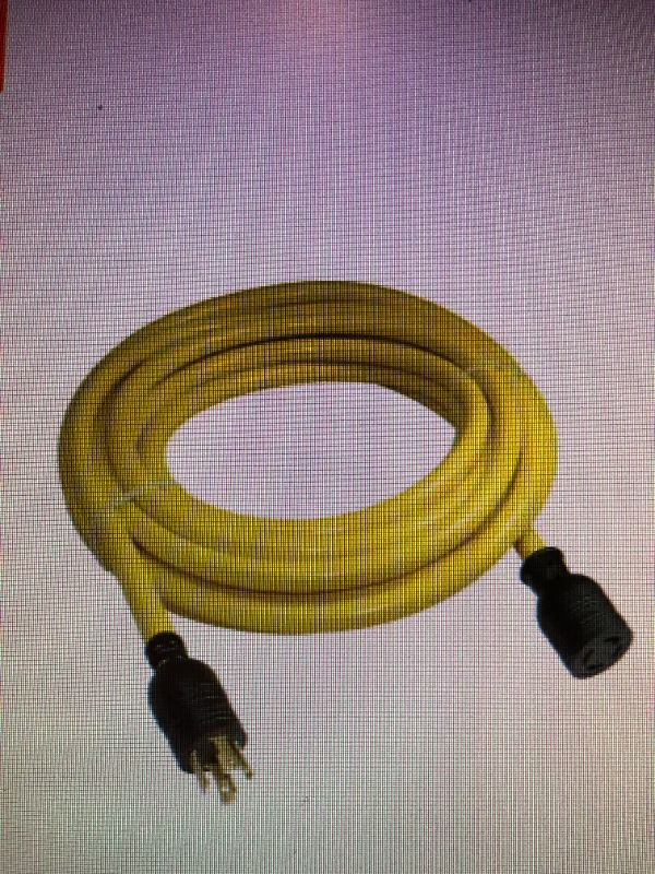 Photo 1 of 25 ft. 10/4 3-Phase 30 Amp 250-Volt NEMA L15-30 Locking Extension Cord
