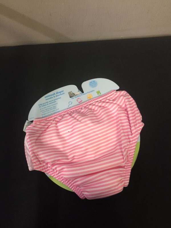 Photo 2 of I Play. by Green Sprouts Size 3T Stripe Snap Reusable Swim Diaper in Pink
Size: 3T
