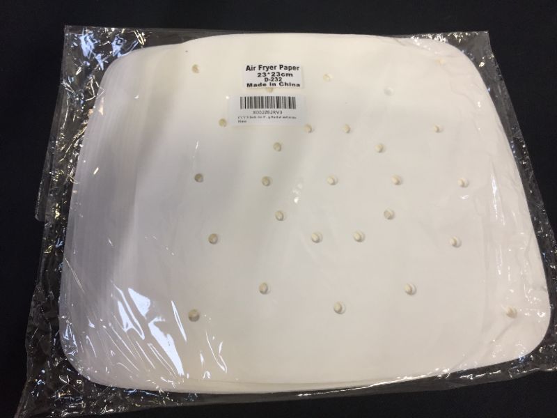 Photo 1 of  9 Inch Air Fryer Paper Liners, Air Fryer Parchment Paper,120 PCS Non-Stick Air Fryer Liners/Steaming Parchment Liner/Perforated Parchment Paper for Air Fryer