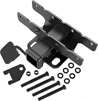 Photo 1 of Sulythw 2 Inch Towing Hitch Receiver and Cover Kit for 2018-2021 Jeep Wrangler JL/JLU 2 Door & 4 Door Rear Tow Towing Trailer Hitch Receiver (No fit 2018 JK Models)