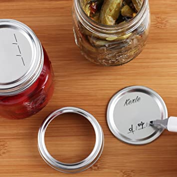 Photo 1 of ?100PCS? Regular Mouth Canning Lids,70MM Mason Jar Canning Lids, Reusable Leak Proof Split-Type Silver Lids with Silicone Seals Rings.
